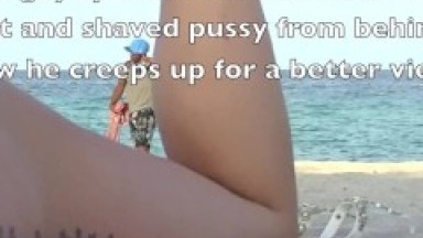 I like watching Exhibitionist Wife Mrs Kiss tease Public Nude Beach Voyeur cocks till they cum!